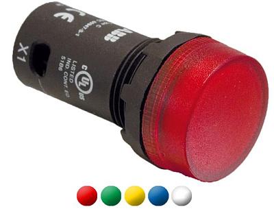 Лампа сигнальная CL-513W белая со встроенным светодиодом 110ВAC 1SFA619402R5135 ABB