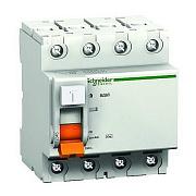 Выключатель дифференциального тока (УЗО) Schneider Electric Домовой, 25А, 30 мА, AC, четырехполюсный, трехфазный (11460)