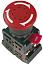 Кнопка управления AE-22, красная с фиксацией, Гриб, 22мм, 1з+1р, IEK (BBG10-AE-K04)