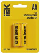 Элемент питания Alkaline LR06/AA (2шт/блистер) IEK (ABT-LR06-OP-L02)