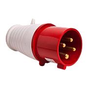 Вилка кабельная EKF PROxima переносная, IP44, 16А, 3P+E, красная (ps-014-16-380)