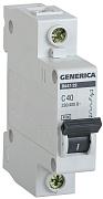 Автоматический выключатель GENERICA, C40, 40 А, однополюсные, IEK (MVA25-1-040-C)