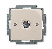 Розетка ТВ телевизионная Basic55 скрытой установки слоновая кость (1724-0-4280) 2CKA001724A4280 ABB
