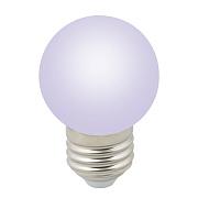 Лампа светодиодная 1Вт Е27 D45 80Лм шар матовый RGB FR С DECOR COLOR, Volpe (UL-00005808)