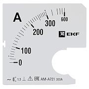 Шкала сменная для A721 300/5А-1,5 EKF (s-a721-300)