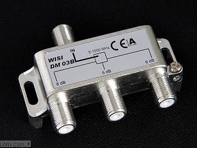 ТВ Делитель на 3 выхода DM 03 B (WISI) 5-1000MHz Германия