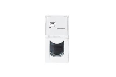Розетка информационная UTP 1хRJ45 22,5х45 cat5e SPL (200006)