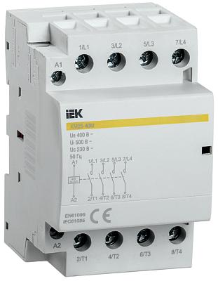 Контактор модульный КМ25-40М AC/DC, IEK (MKK21-25-40)