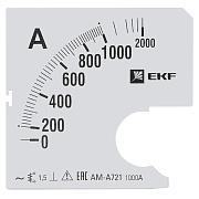 Шкала сменная для A721 1000/5А-1,5 EKF (s-a721-1000)