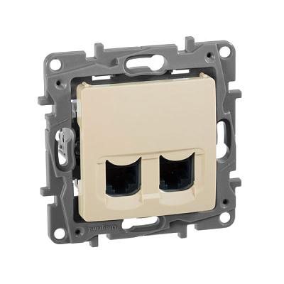 Розетка UTP двойная RJ45, кат. 5e, Legrand (672355)