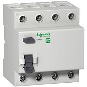 Выключатель дифференциального тока (УЗО) Schneider Electric Easy 9, 63А, 30 мА, AC, четырехполюсный, трехфазный (EZ9R34463)