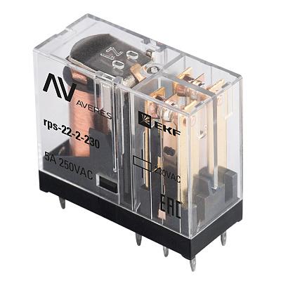 Реле промежуточное РП slim 22/2 5A 230В AC EKF AVERES (rps-22-2-230)