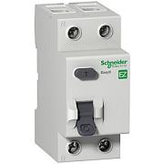 Выключатель дифференциального тока (УЗО) Schneider Electric Easy 9, 63А, 100 мА, AC, двухполюсный, однофазный (EZ9R54263)