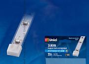 Силиконовое крепление UCC-L08 WHITE 020 POLYBAG для LED ленты 3528, 8мм белый, Uniel (06616)