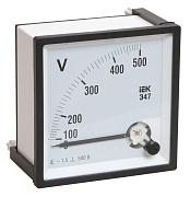 Вольтметр Э47 500В, класс точности 1,5 (72х72мм), непосредственное включение (IPV10-6-0500-E)