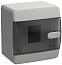 Корпус пластиковый ЩРН-П-4 IP41 черная прозрачная дверь UNION Compact UIC-KP12-N-04-41-K01 IEK